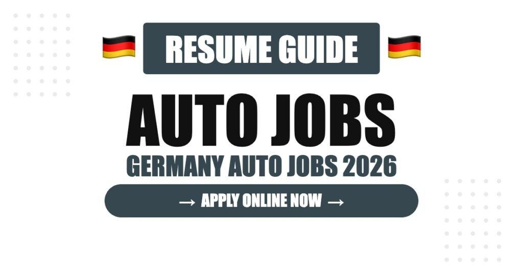 Germany Automobile Resume Guide: How to Stand Out