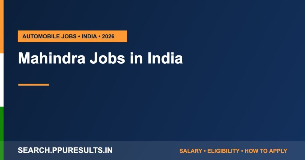 Mahindra Jobs in India: Careers, Salary & How to Apply