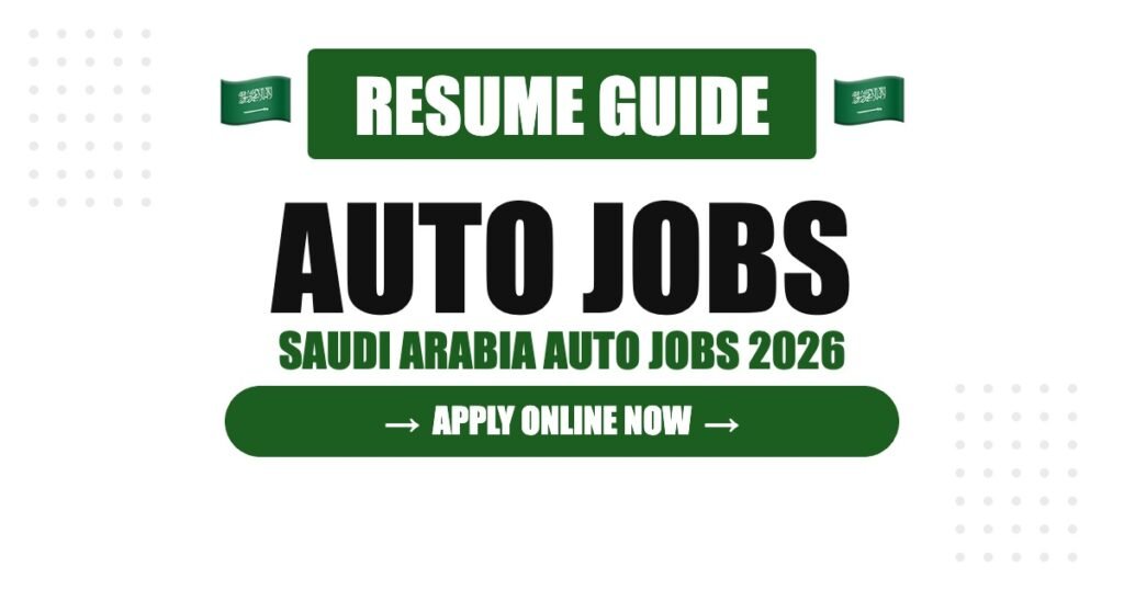 Saudi Arabia Automobile Resume Guide: How to Stand Out