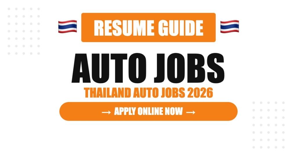 Thailand Automobile Resume Guide: How to Stand Out